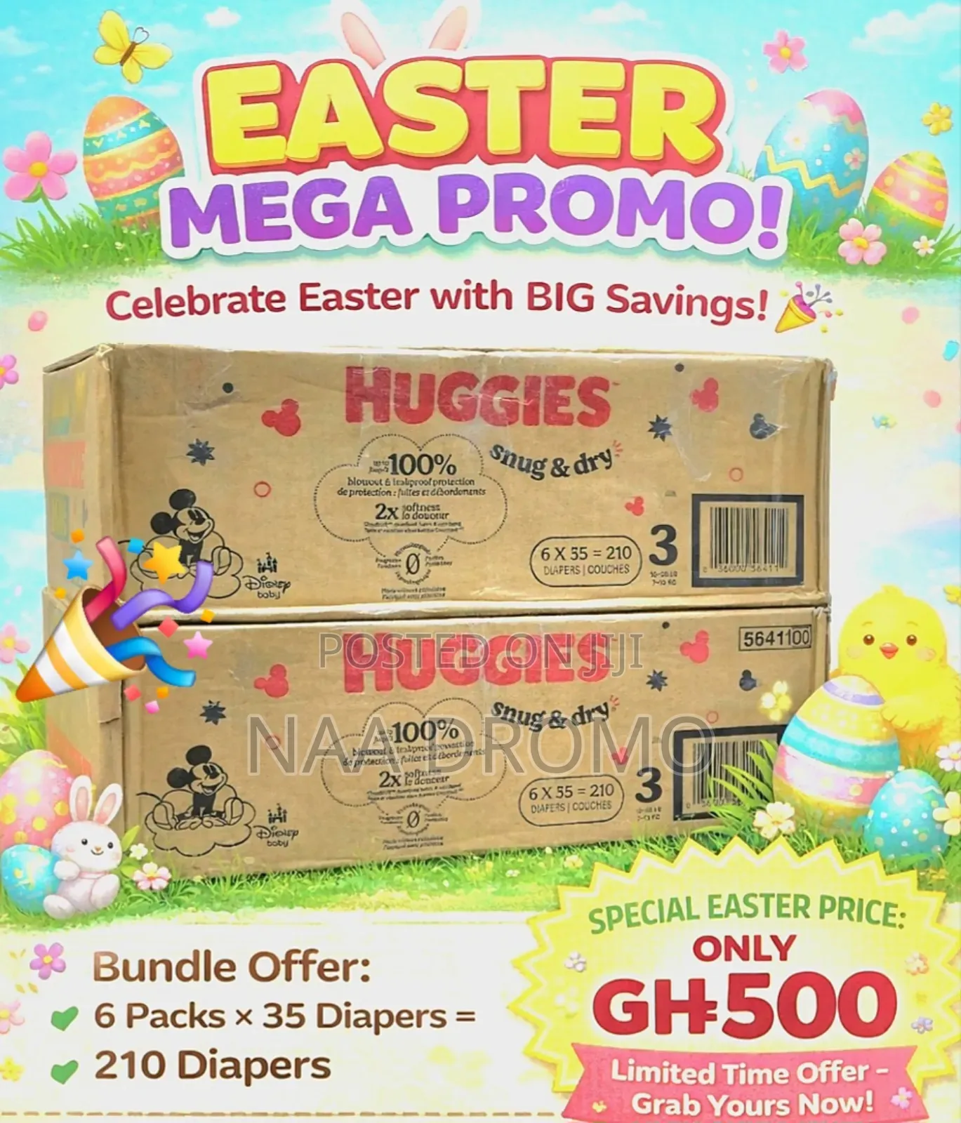 Easter Promo GHC 500 Each for Brown Boxes .