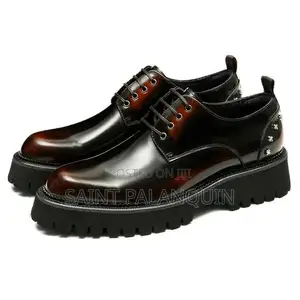 Santimon Men’S Black Dress Shoes