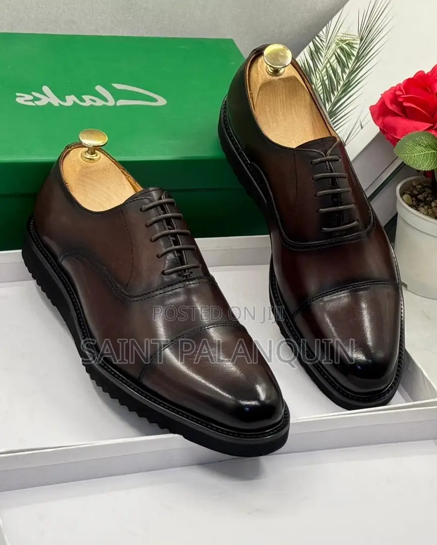 Coffe Brown Clark Leather Shoe