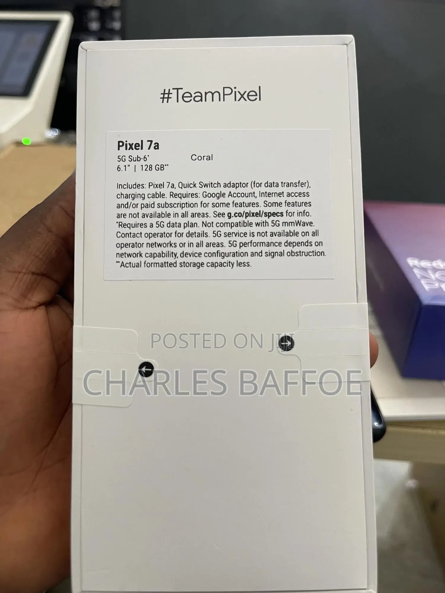 New Google Pixel 7a 128 GB Black