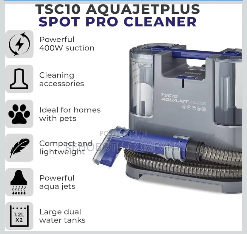 Tower T548005 Tsc10 Aquajetplus Stain Cleaner 1.2 L, 400 W