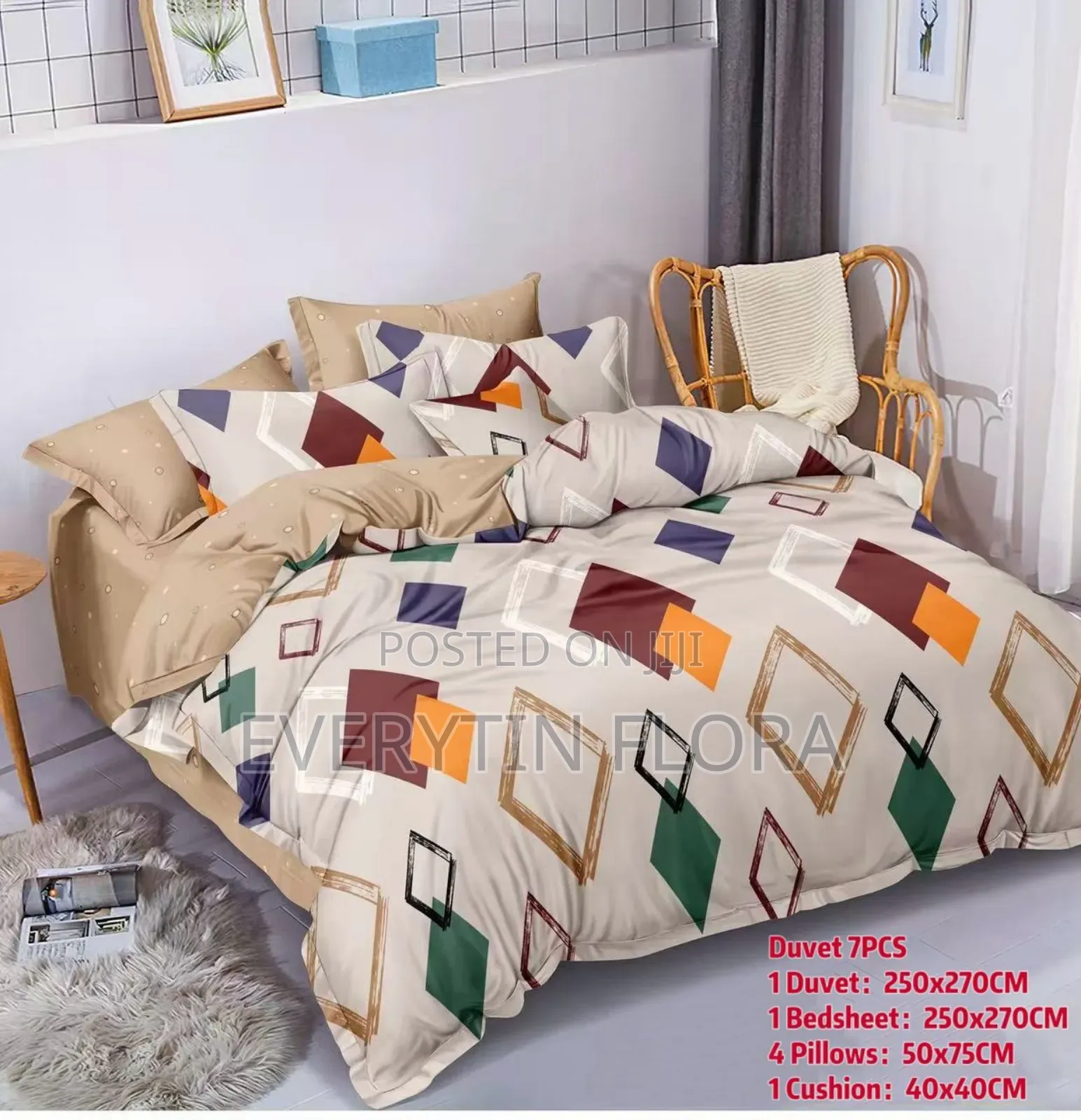 7 Pieces Duvet Set