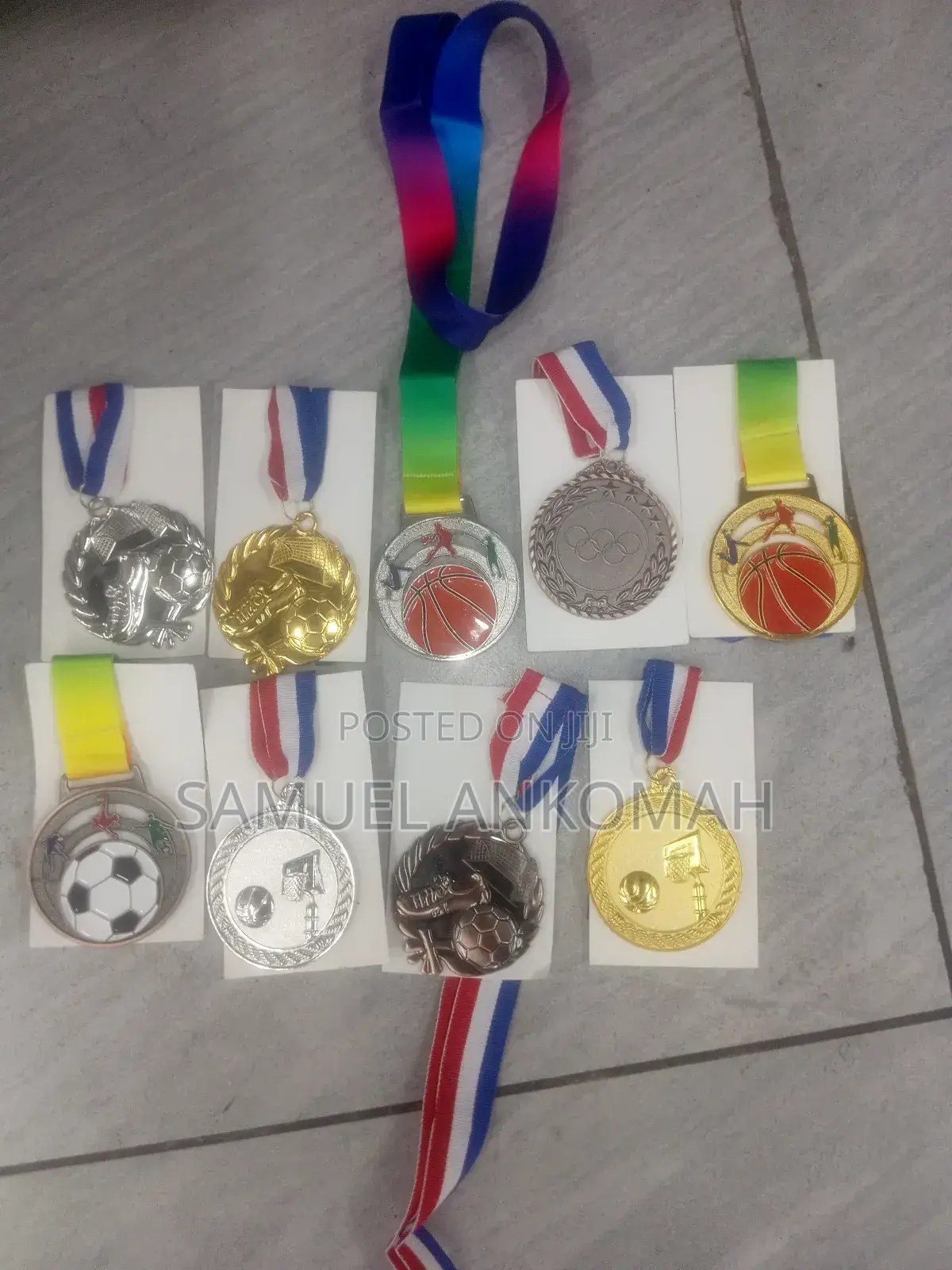 Complete Sports Award Set – Gold Trophies Medals