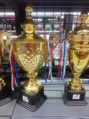 Complete Sports Award Set – Gold Trophies Medals
