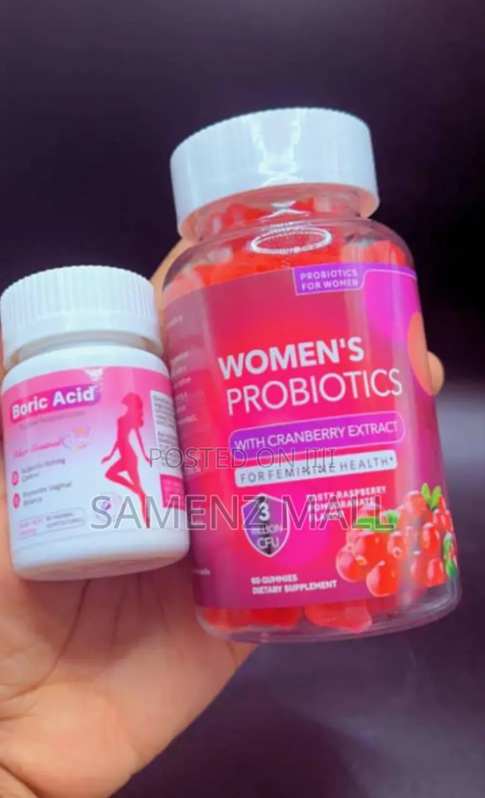 Women Probiotic Gummies and Boric Acid