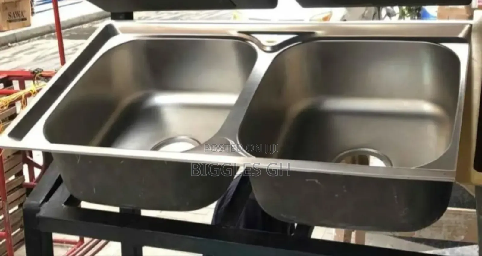 Double Bowl Armless Cabinet