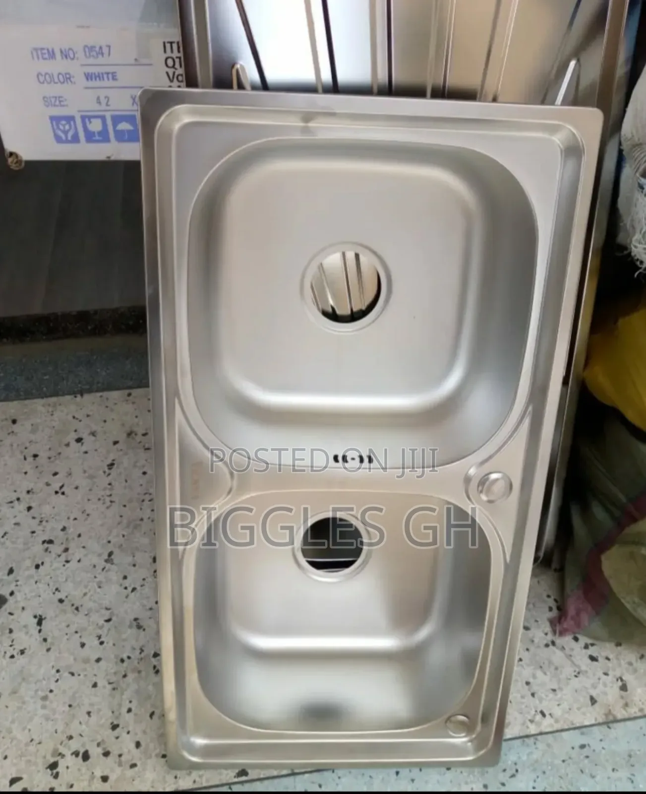 Double Bowl Armless Cabinet