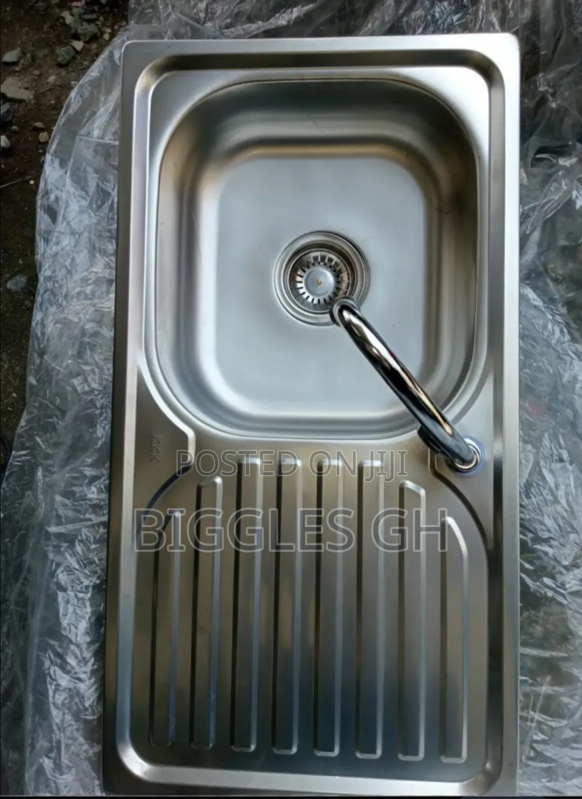 Single Bowl One Arm Kitchen Sink +Tap