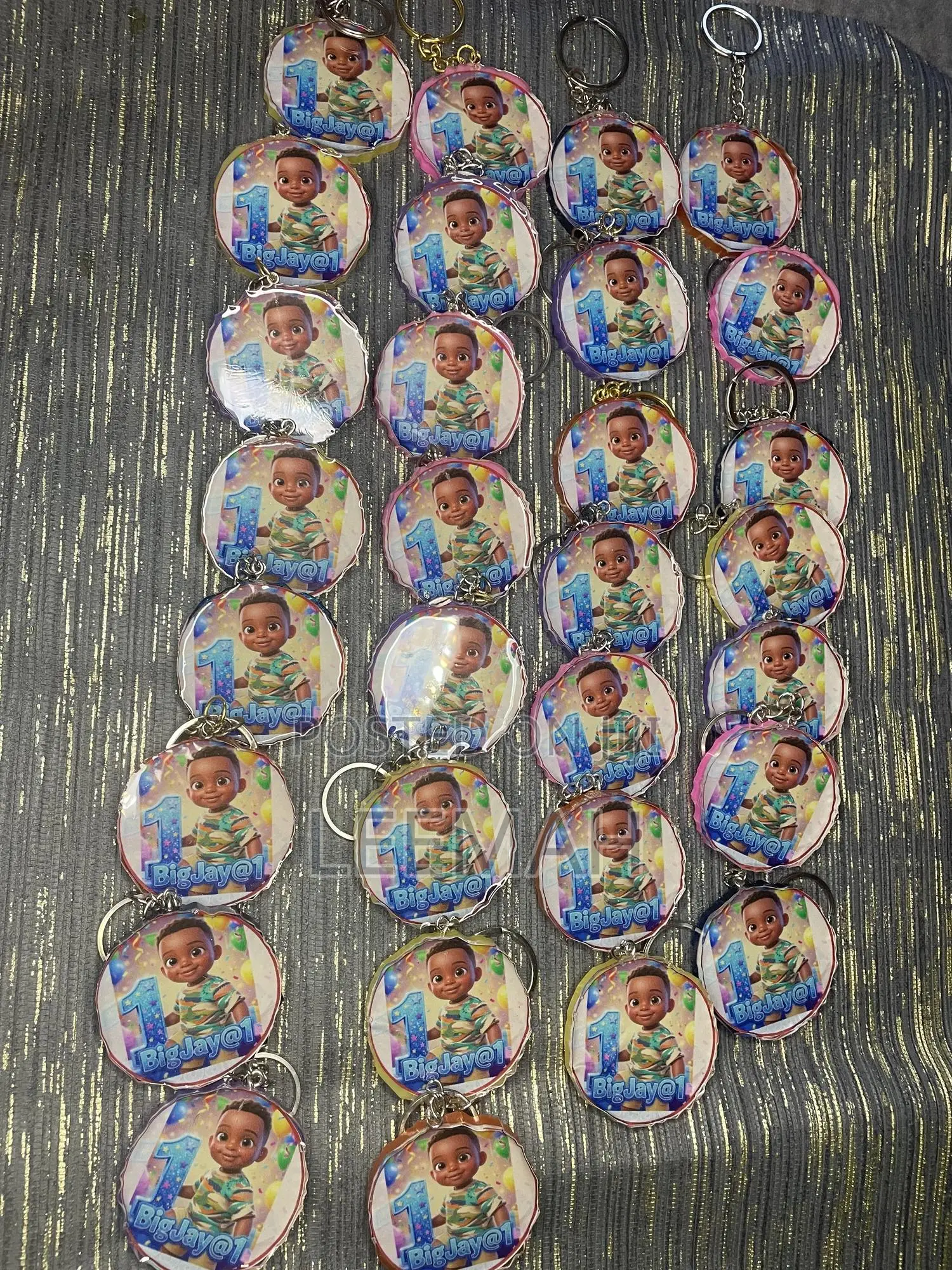 Custom Resin Photo Keychain - Birthday Souvenir