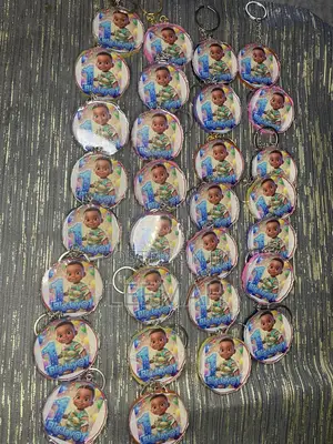 Custom Resin Photo Keychain - Birthday Souvenir