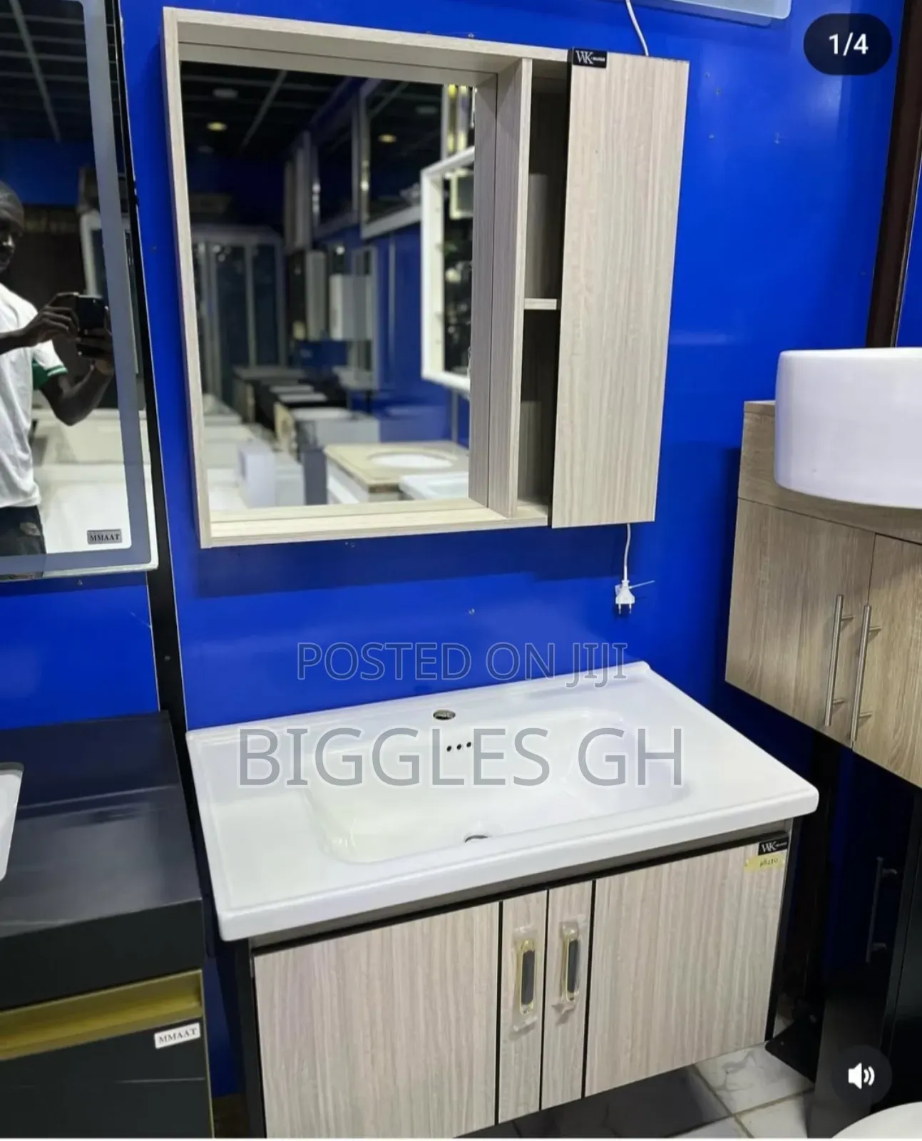 Cabinet Basin With Mirror-80cm