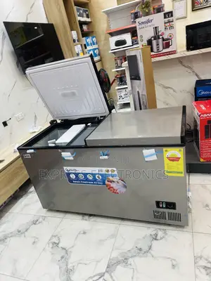 Brand New Chest Freezer Double Door Pearl Grey Color 413l