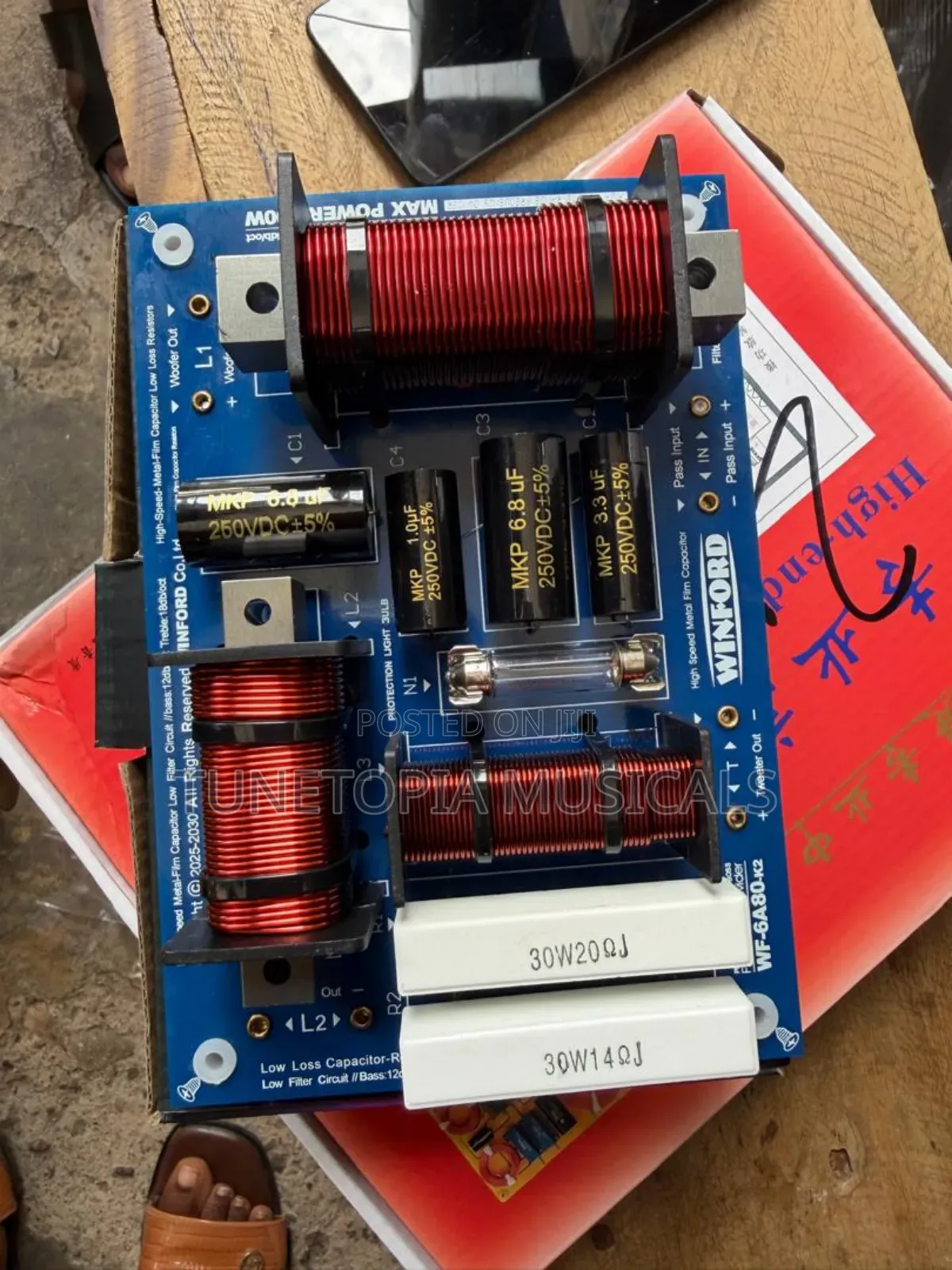 Winford Wf-6a80 3-Way Speaker Frequency Divider Crossover Board(Pair)