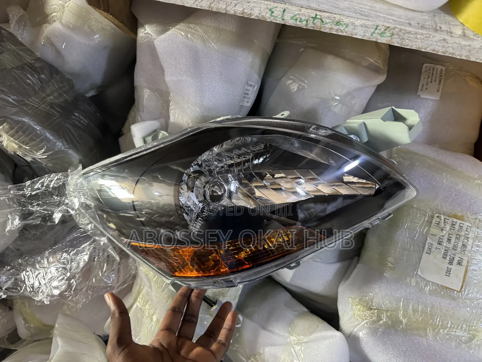 Vios Black Headlight 2008
