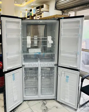 Buy Affordable Pearl Side by Side 4 Door Fridge(Pf-630mdbg-2gb)Glass