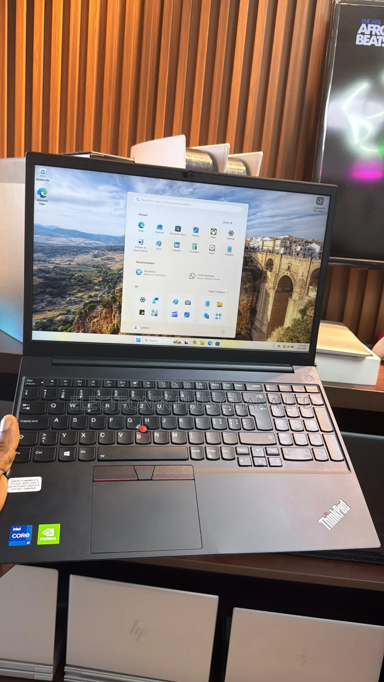 Laptop Lenovo Thinkpad E15 16GB Intel Core i7 SSD 512GB