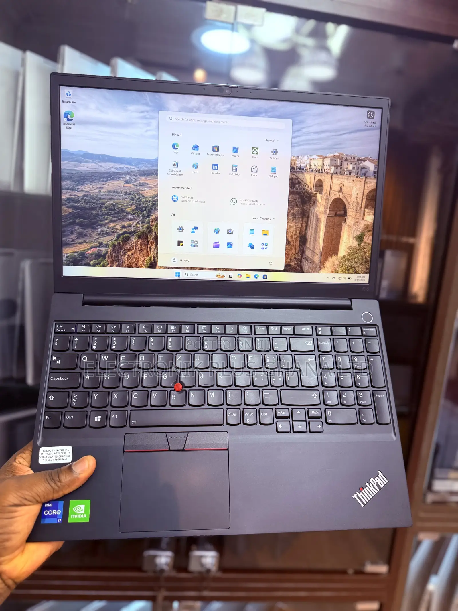 Laptop Lenovo Thinkpad E15 16GB Intel Core i7 SSD 512GB