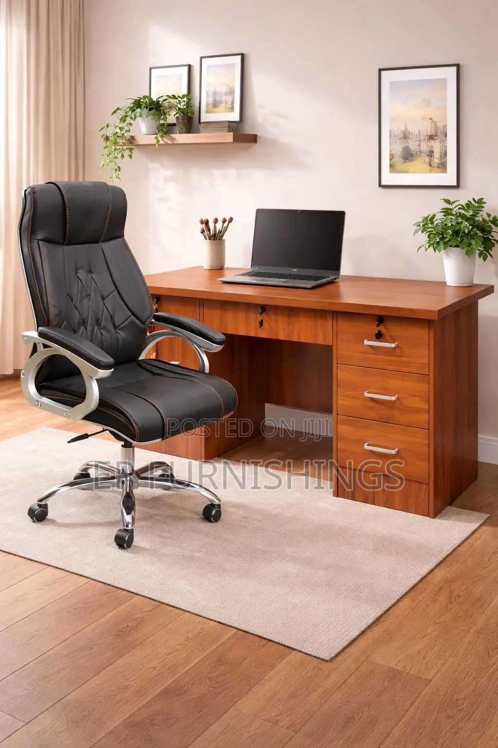 Executive Office Desk and Chair