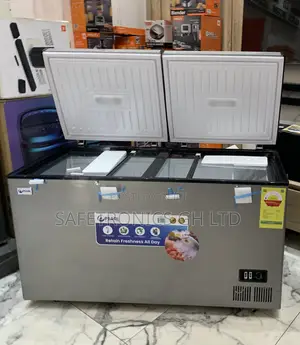 Grab Lastest Pearl PCF-5310-6f 413 Liters Slide Glass 2 Doors Freezer