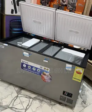 Get Original Pearl PCF-5310-6f 2 Doors Slide Glass 413l Freezer