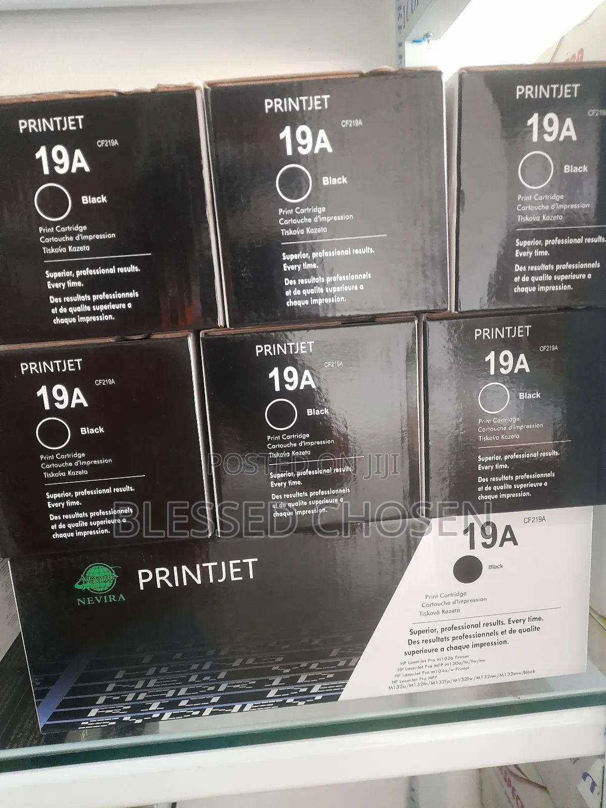 Printjet 19a Black Toner Cartridges Display.