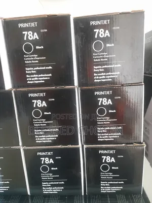 Printjet 78a Black Toner Cartridges Stack.