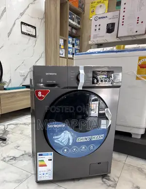 Get Unique Sigma 8kg Front Load Electric Washing Machine(Spin Dry)Gray