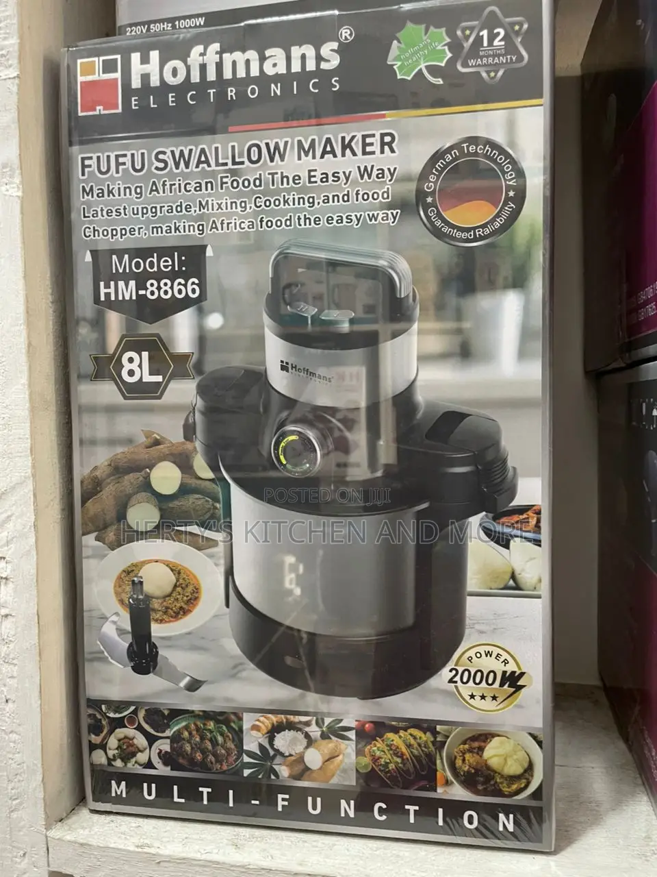 Automatic Multi Function Swallow Maker/Fufu Pounding Machine -2000w-8l