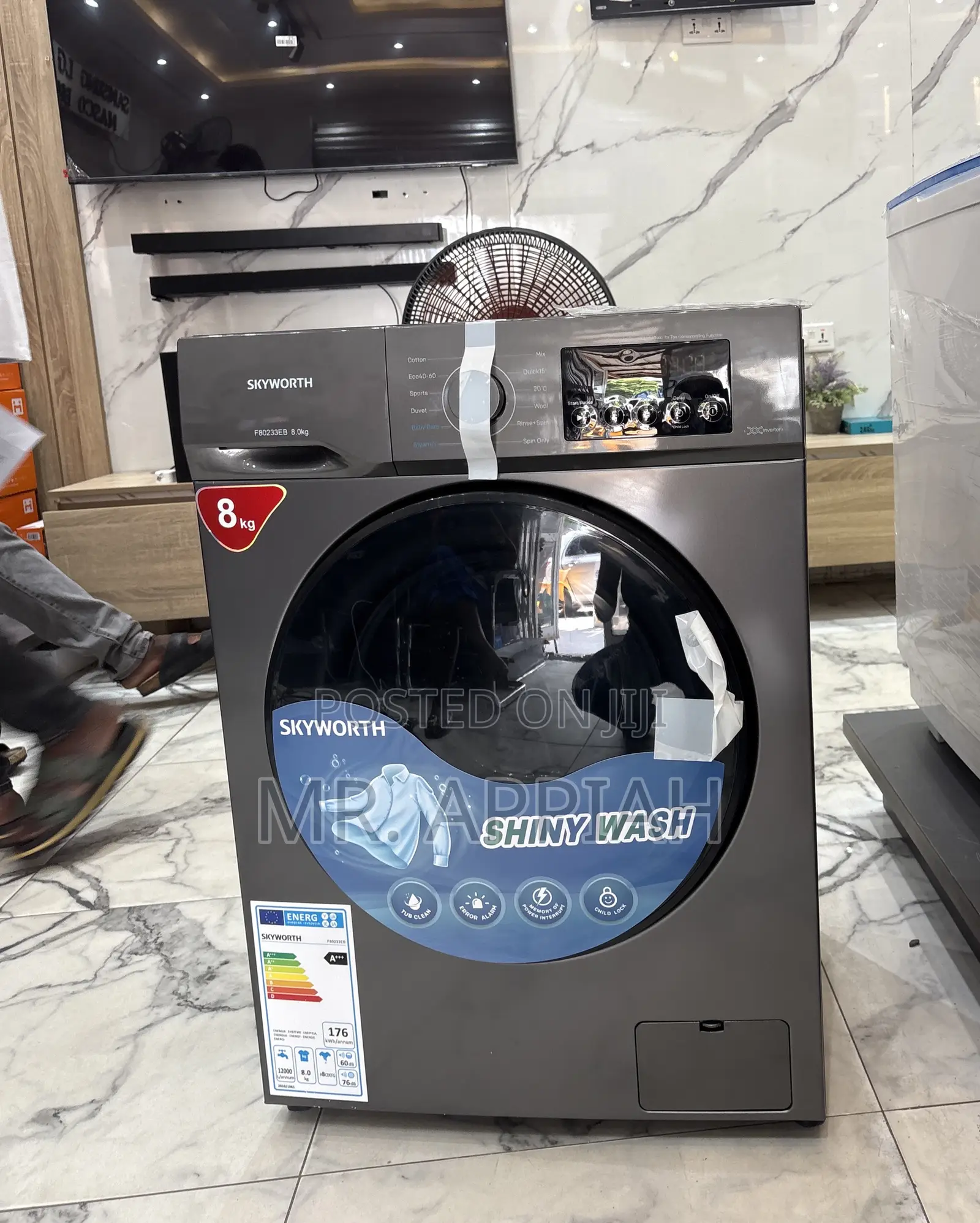 Get Premium Sigma 8kg Front Load Electric Washing Machine 
