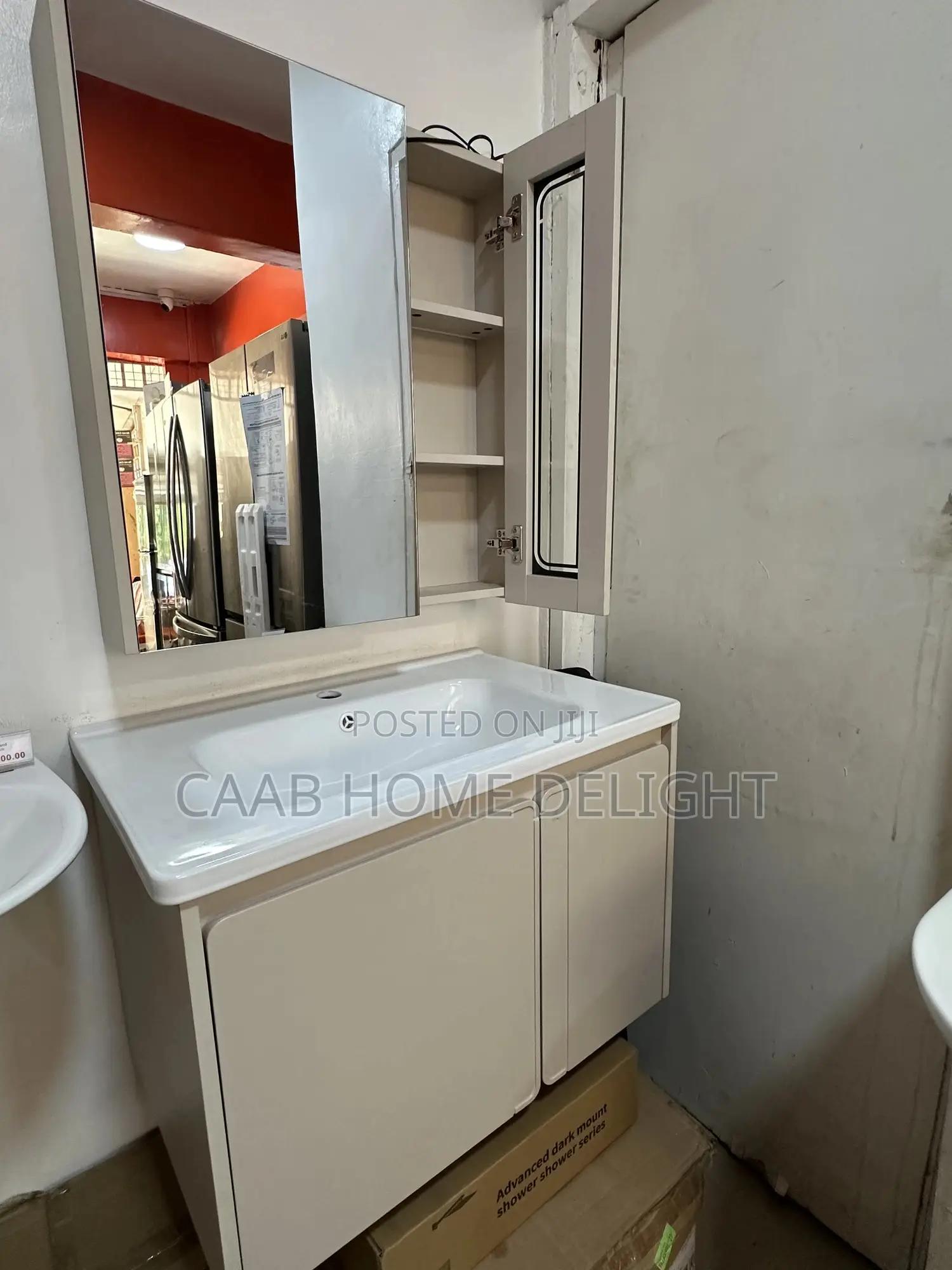 3204-70 Wall Hung Vanity Set With Led Lighting Mirror