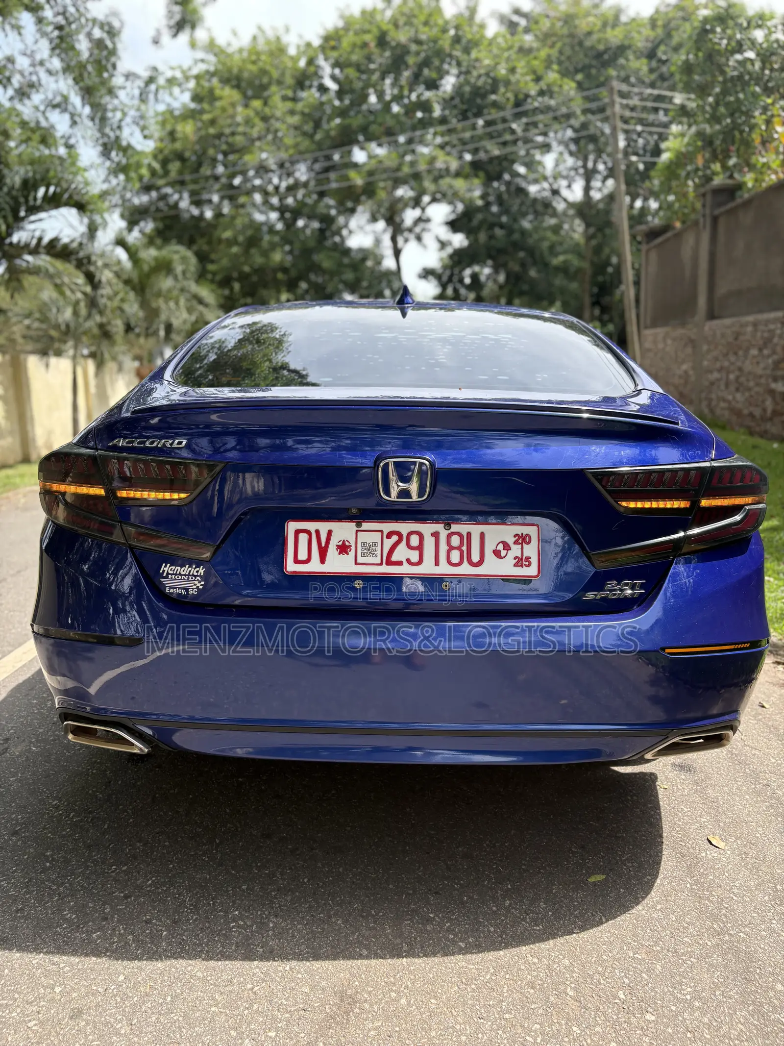 Honda Accord Sport (2.0L 4cyl Turbo 10A) 2019 Blue