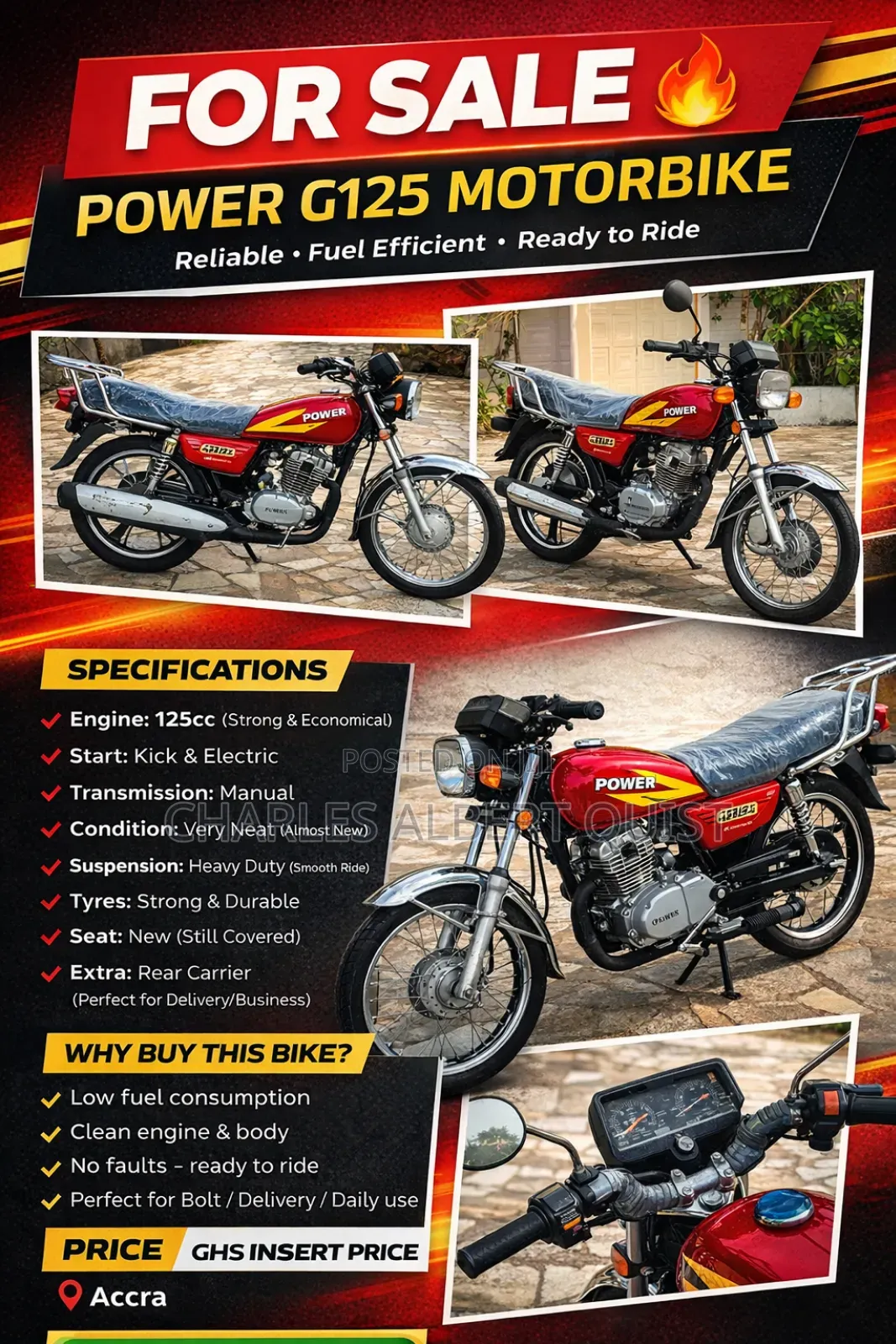 New H Power 125 2022 Red