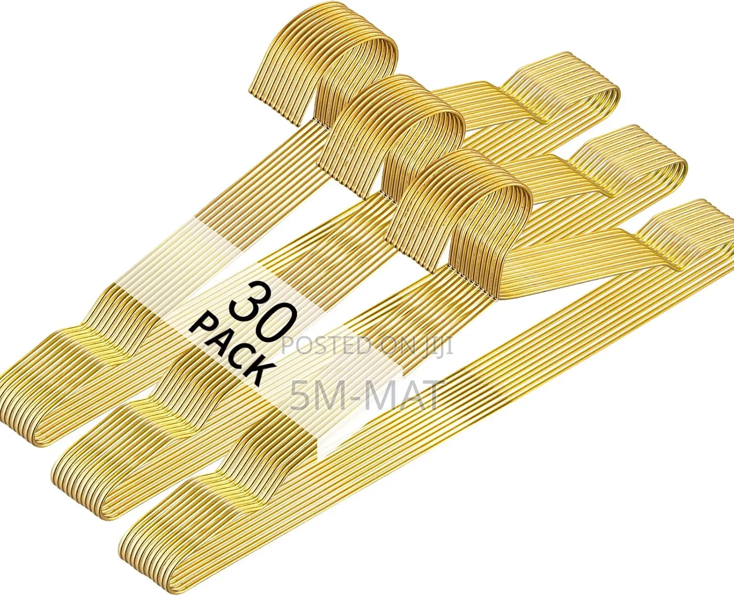 Shiny Gold Hangers 30 Pack Clothes Hanger