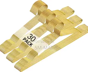 Shiny Gold Hangers 30 Pack Clothes Hanger