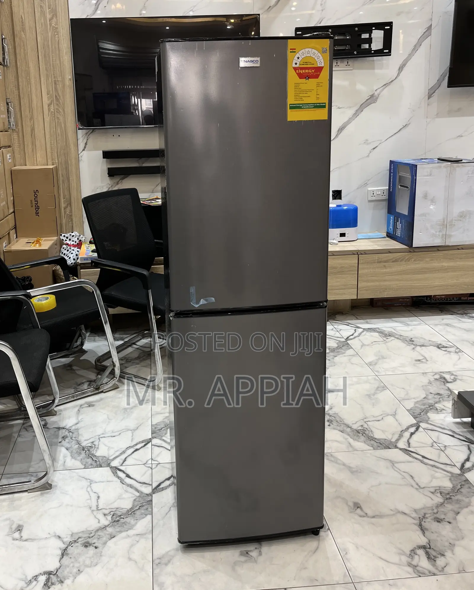 Choose Premium Nasco 2 Door Electric Fridge(Nasd2-20fl)Dark Gray.
