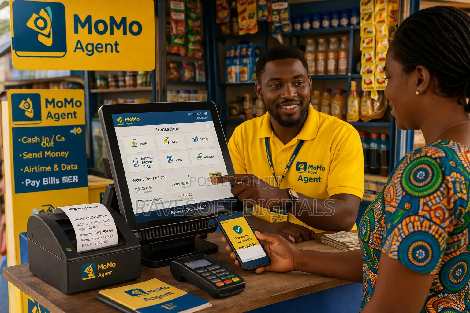 Momo Agent Pos -- Fast Track Transactions