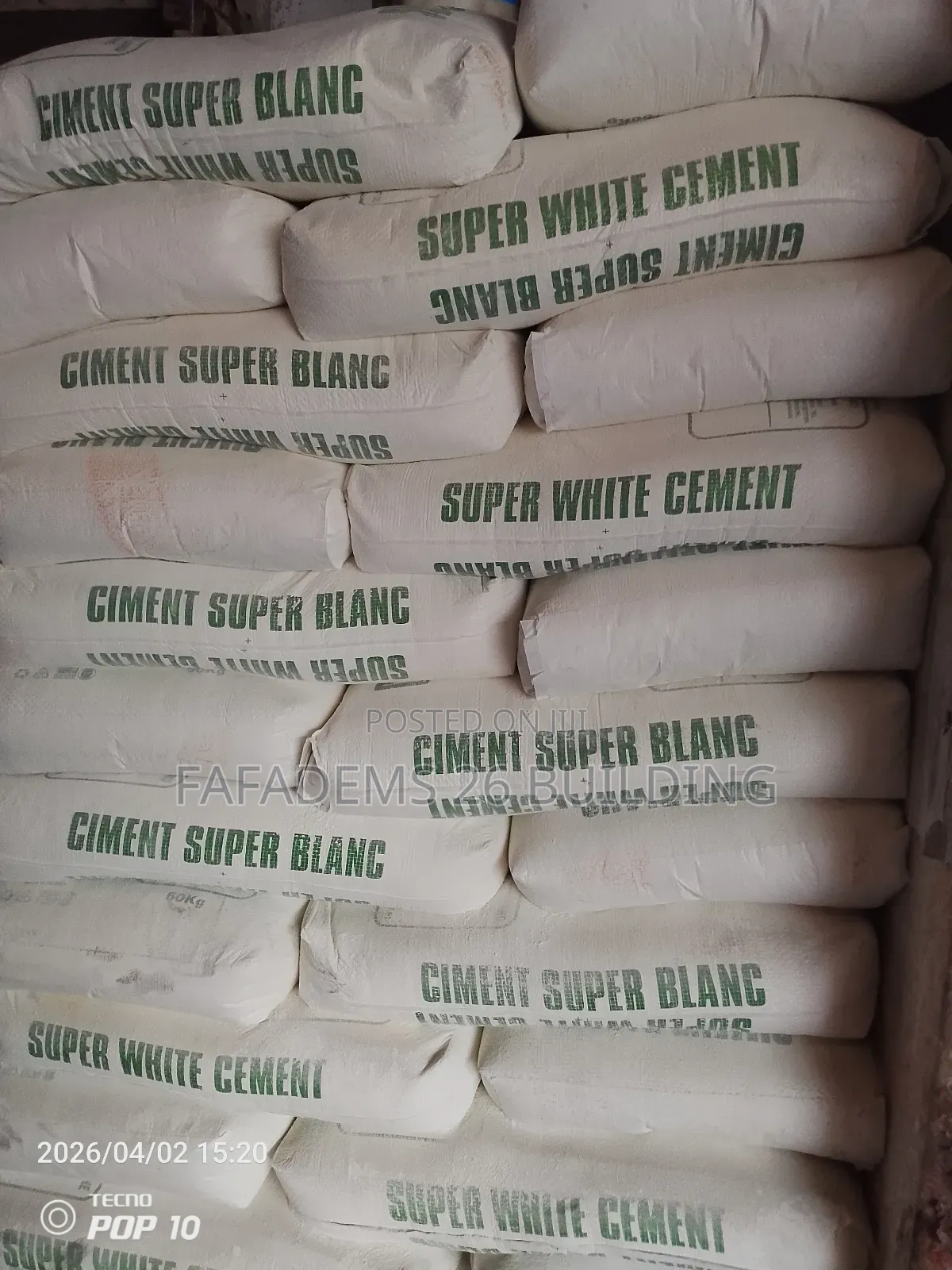 Super White Cement