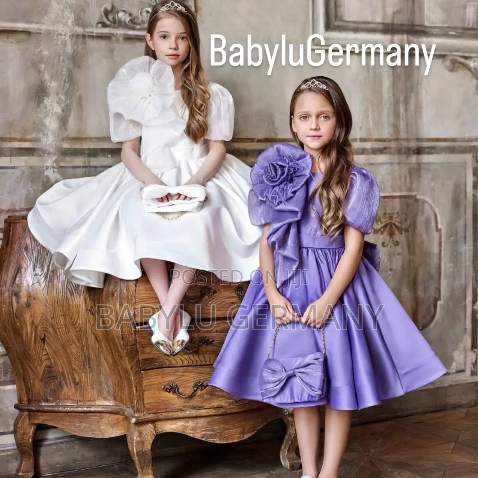 Turkey Imported White Ballgown/Dress With Free Matching Handbag