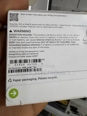 Apple Airtag 1-Pack (2nd Generation). Latest Version