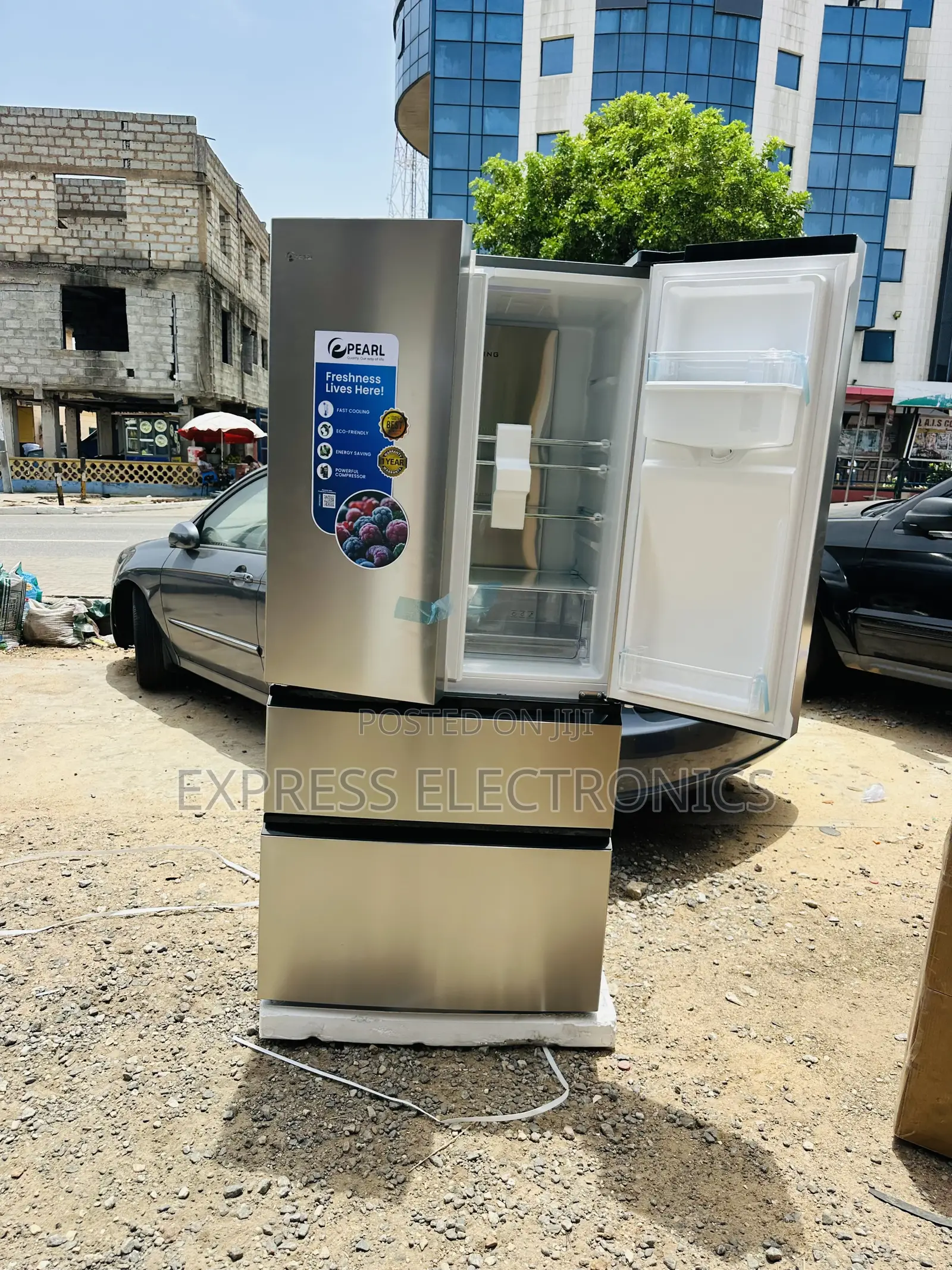 Hot  Deals Pf-702mdixwd-2b. 531l Fridge Pearl Four Doors