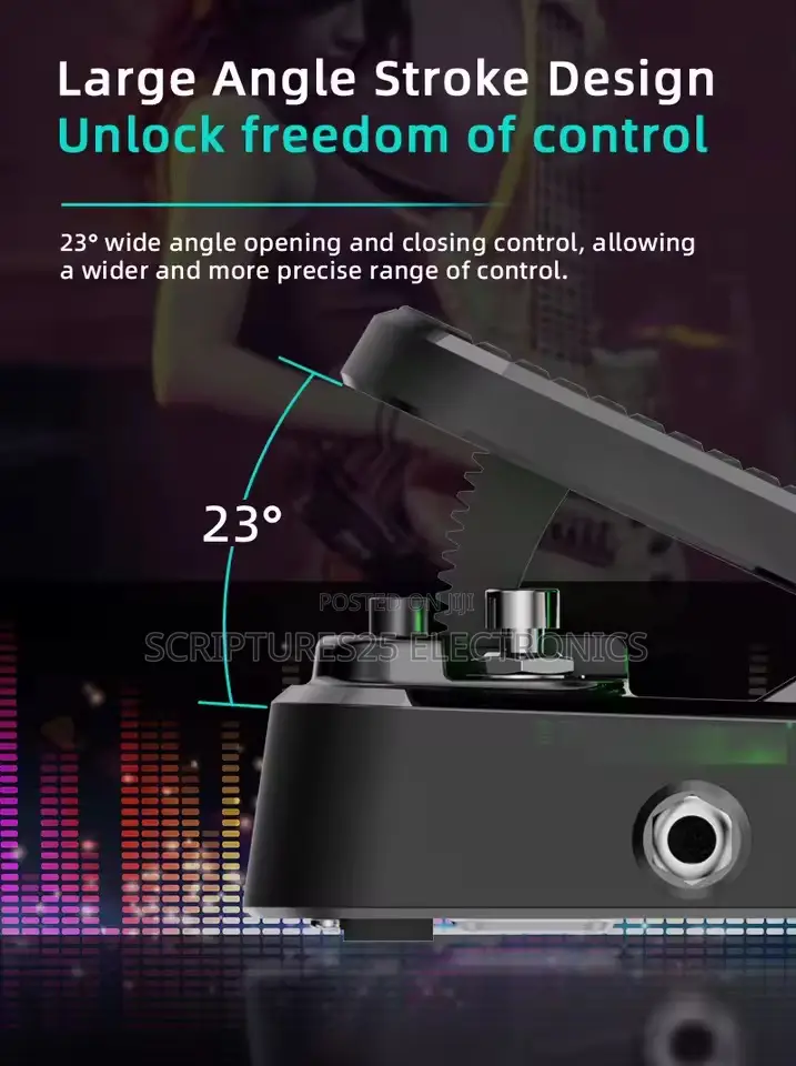 Wah Wah and Volume Control Guitar Effect Pedal