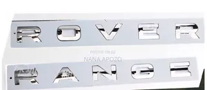Range Rover Silver Chrome Letters