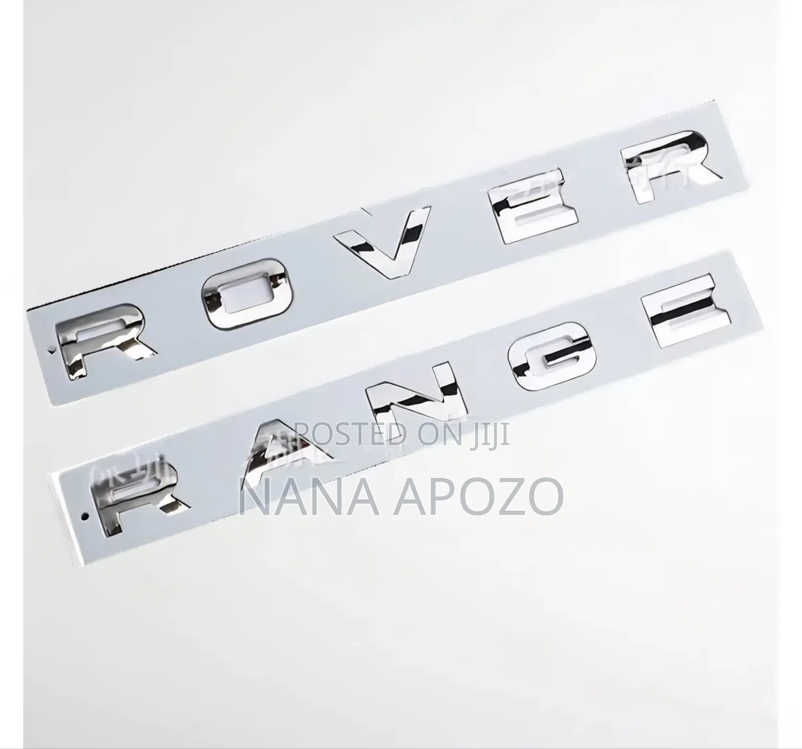 Range Rover Silver Chrome Letters