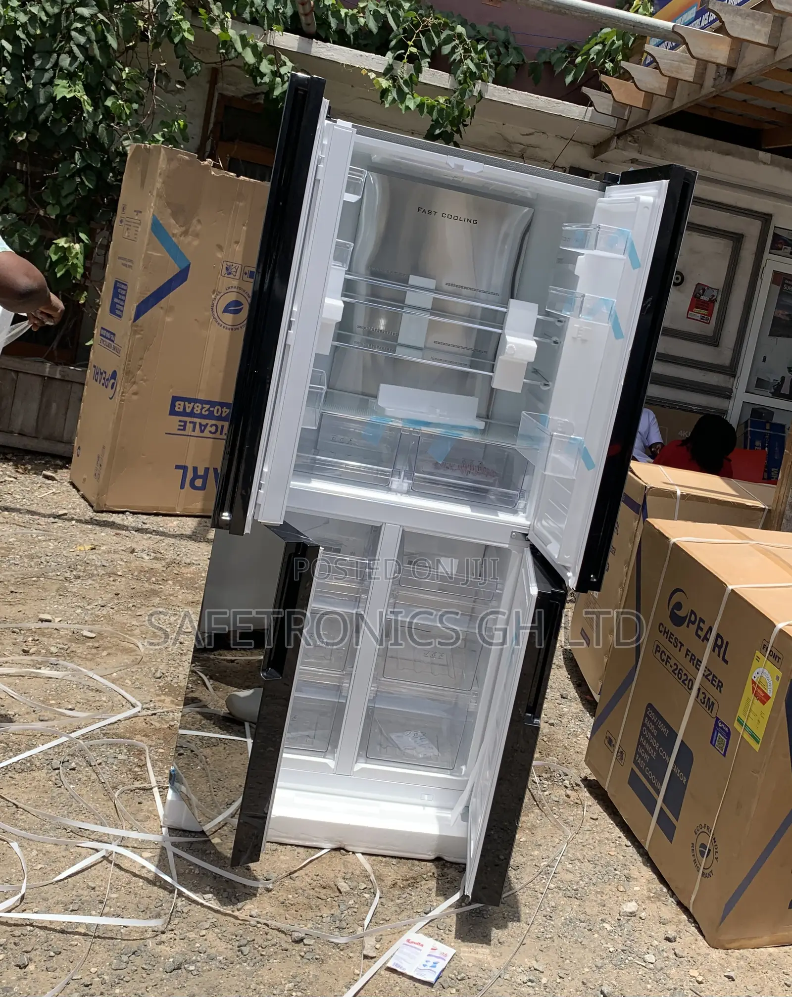 Text/Call for Mirror 4 Doors Pearl Side by Side 482 Liters Fridge