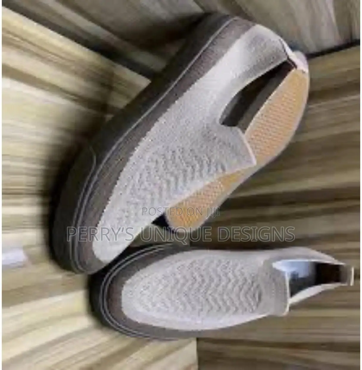 Sandtone Comfort Slip-on Sneakers – Beige Coffee Sole Edition