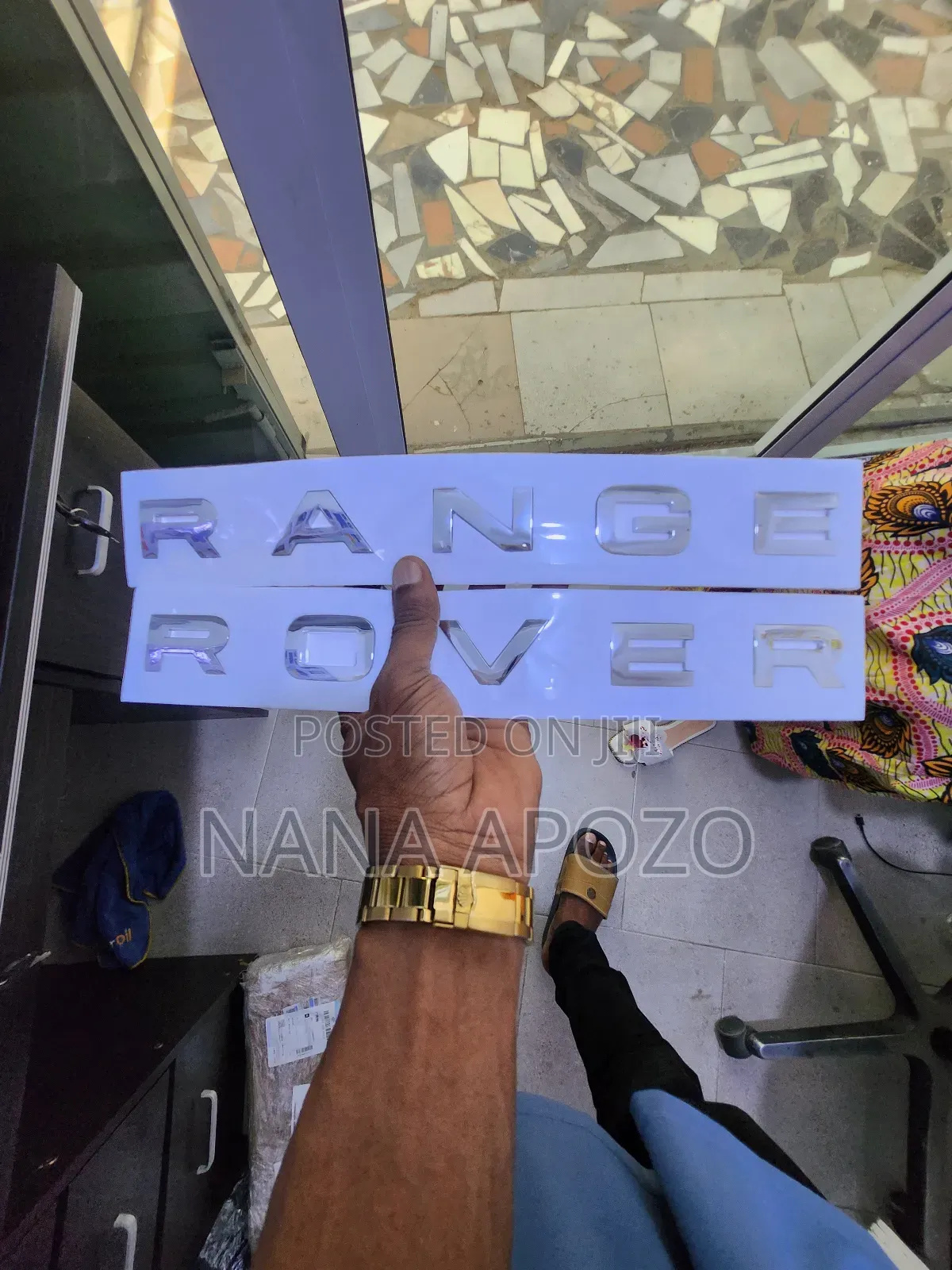 Original Range Rover Chrome Letters