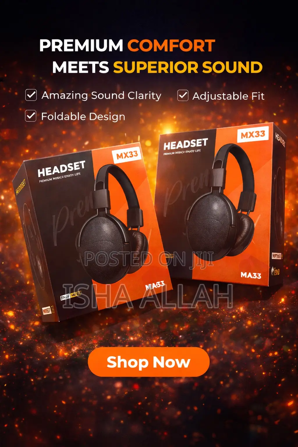 Mx33 Powersound Headset