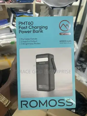 Romoss Pmt60 Laptop Power Bank 60000mah,100w High Power