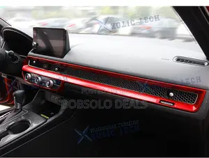 Set Center Console Dash Ac Vent Panel Decore for Honda Civic 2022+