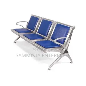 3-Seater Padded Office Reception Waiting Chairs